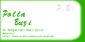 polla buzi business card